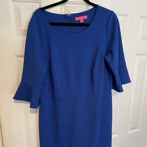 Betsey Johnson cobalt blue work dress - 14w